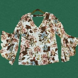 WHBM Floral Top